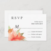 Deluxe RSVP Oranje Peach Floral (Voorkant / Achterkant)