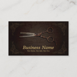 Deluxe Scissor Hair Stylist Salon Professional Visitekaartje