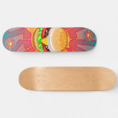 Deluxe Sizzle Burger Persoonlijk Skateboard (Horizontaal)