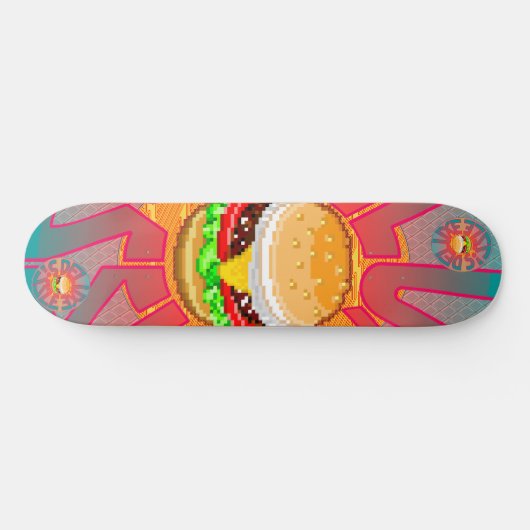 Deluxe Sizzle Burger Persoonlijk Skateboard (Horizontaal)