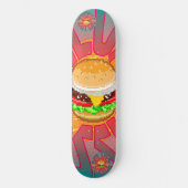 Deluxe Sizzle Burger Persoonlijk Skateboard (Voorkant)