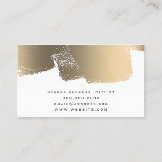 Deluxe stijlschilder visitekaartje (Achterkant)