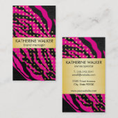 Deluxe | Stippen | Dierenprint Visitekaartje (Voorkant / Achterkant)