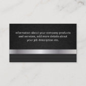 Deluxe | textuur/zilver/koolstof visitekaartje (Achterkant)