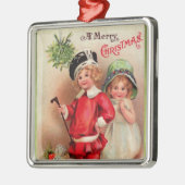 Deluxe Victoriaans kerstversiering voor kinderen Metalen Ornament (Links)