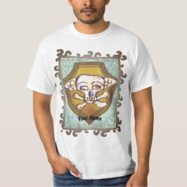 Dem Bones Schedel Schild T-shirt