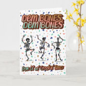🎉 "Dem Botten" Funny Skeleton Verjaardag Kaart 💀 (Gele Bloem)