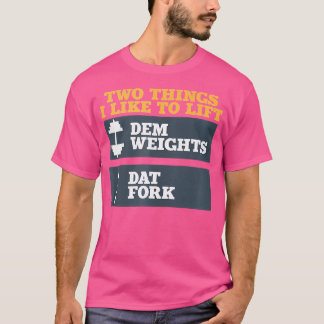 DEM gewichten en DAT vork Shirt voor bodybuilding