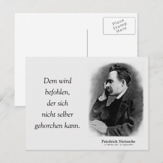 Dem wird befohlen briefkaart (Voorkant / Achterkant)