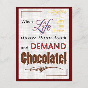 Demand Chocolade Briefkaart