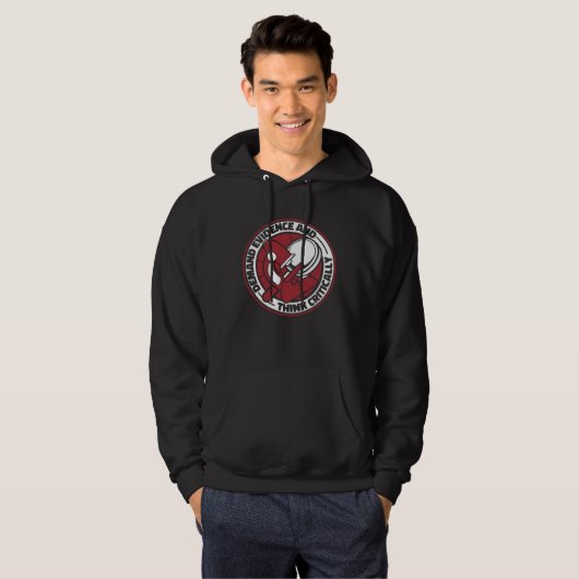 Demand Evidence And Think Critically Forensic Scie Hoodie (Voorkant volledig)