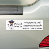 Demand Integrity bumber sticker (Op auto)