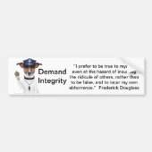Demand Integrity bumpersticker (Voorkant)