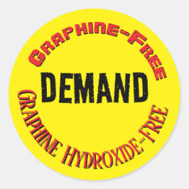 Demand No Graphine beroemd gemaakt door RoseWrites Ronde Sticker