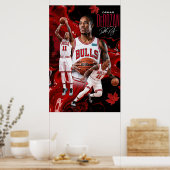 DeMar DeRozan Chicago Bulls Dynamic Poster Art (Keuken)