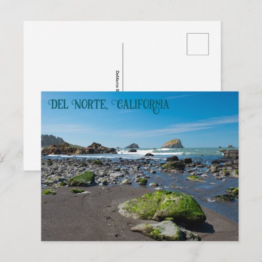 DeMartin Beach Del Norte Californië Briefkaart (Voorkant / Achterkant)