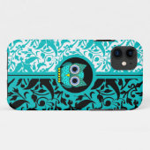 demasingspatroon met uil iPhone 5 hoesje (Achterkant (horizontaal))