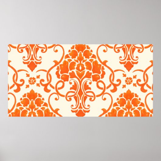  demask naadloos patroonelement. Elegant l Poster (Voorkant)