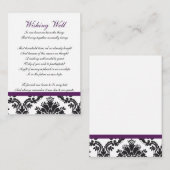 demask paars wenskaarten informatiekaartje (Voorkant / Achterkant)