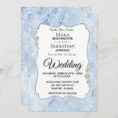 *~* Demask Photo - RSVP - QR Diamond Wedding Kaart (Voorkant / Achterkant)