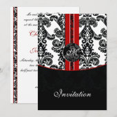 demask red bruiloft kaart (Voorkant / Achterkant)