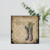 demask western country cowboy kaart (Staand voorkant)