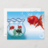 Demekin-Telescope Goldfish- Briefkaart (Voorkant / Achterkant)