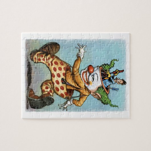 Demented Clown Robot Puzzle Legpuzzel (Horizontaal)