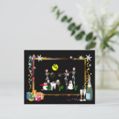 Demented Manger Scene Feestdagenkaart (Staand voorkant)