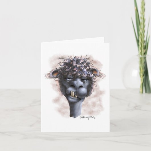 Dementerende Alpacatekenfilm Kaart (Voorkant)