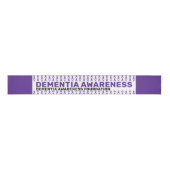 Dementia Awareness Pattern Ribbon Grosgrain Lint (Voorkant)