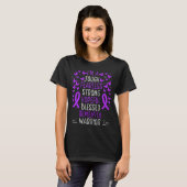 Dementia Awareness Ribbon Alzheimer Warrior T-shirt (Voorkant volledig)