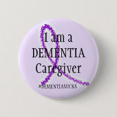 Dementia Caregiver Ronde Button 5,7 Cm (Voorkant)