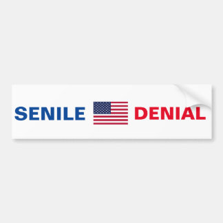 Dementia Joe Biden "SENILE DENIAL" bumpersticker