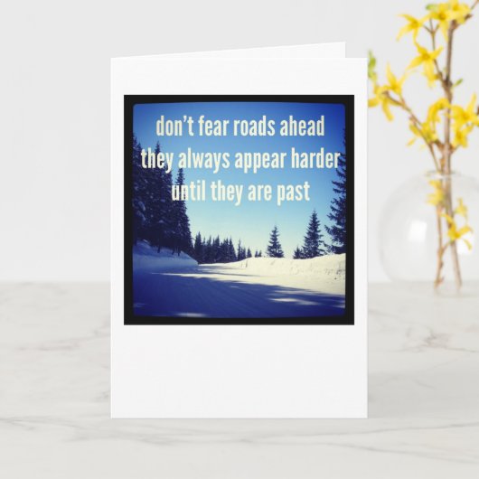 Dementia Journey Kaart: wees niet bang voor de weg Kaart (Gele Bloem)