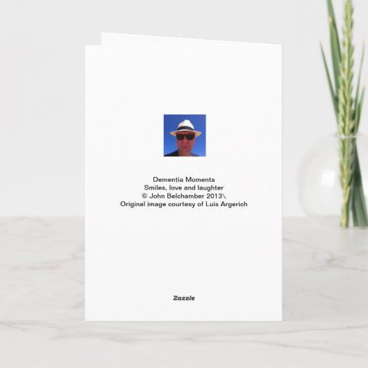 Dementia Journeys Haiku Kaart - Vroege rouw Zoon (Achterkant)