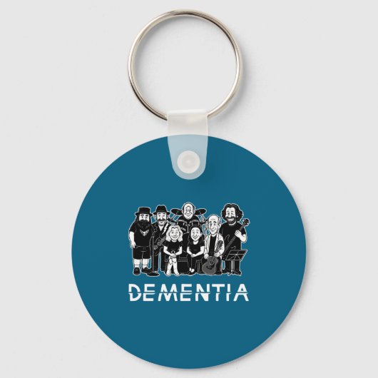 Dementia New Black _1  Sleutelhanger (Voorkant)