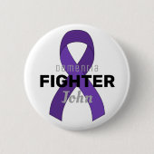 Dementia Ribbon White Button (Voorkant)