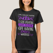 Dementia Warrior Alzheimers Awareness Ribbon T-shirt (Voorkant)