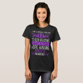 Dementia Warrior Alzheimers Awareness Ribbon T-shirt (Voorkant volledig)
