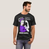 Dementia Warrior Unbreekable Dementia Bewustheid T-shirt (Voorkant volledig)