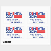 Dementie 2024: Dat weet je Rechthoekige Sticker (Vel)