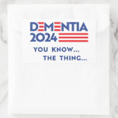 Dementie 2024: Dat weet je Rechthoekige Sticker (Tas)