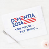Dementie 2024: Dat weet je Rechthoekige Sticker (Envelop)