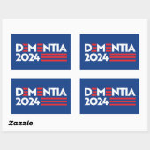 Dementie 2024 rechthoekige sticker (Vel)
