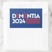 Dementie 2024 rechthoekige sticker (Tas)