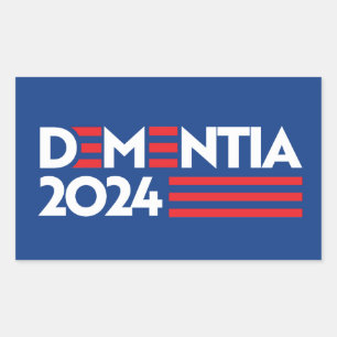 Dementie 2024 rechthoekige sticker