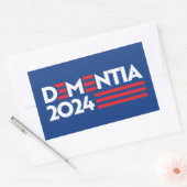 Dementie 2024 rechthoekige sticker (Envelop)