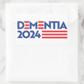 Dementie 2024 rechthoekige sticker (Tas)