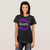 Dementie Bewustmaking Harten Ribbon Alzheimer T-shirt (Voorkant volledig)